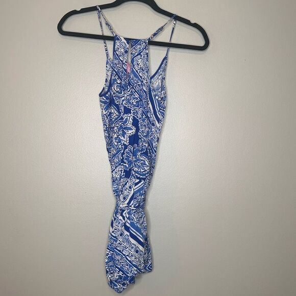 Lily Pulitzer Dusk Romper in Blue Crush - Picture 4 of 4